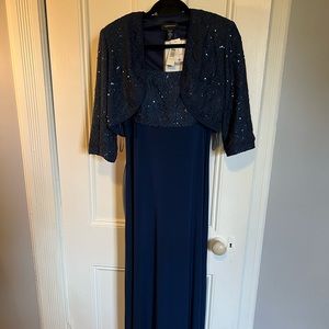 Formal Navy Dress and Jacket